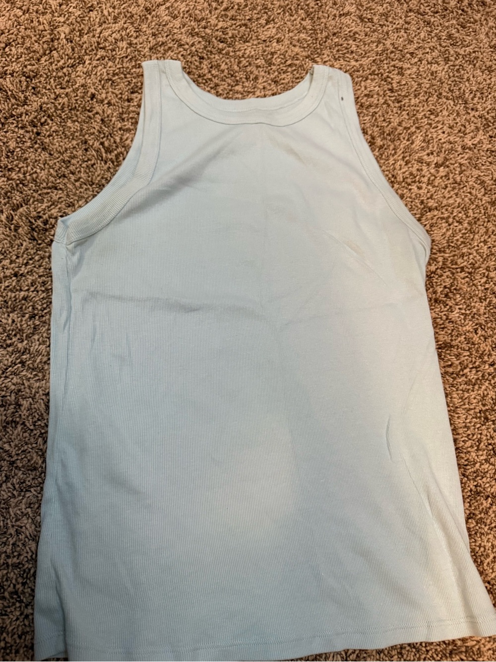 a new day Light Blue Ribbed Tank Top